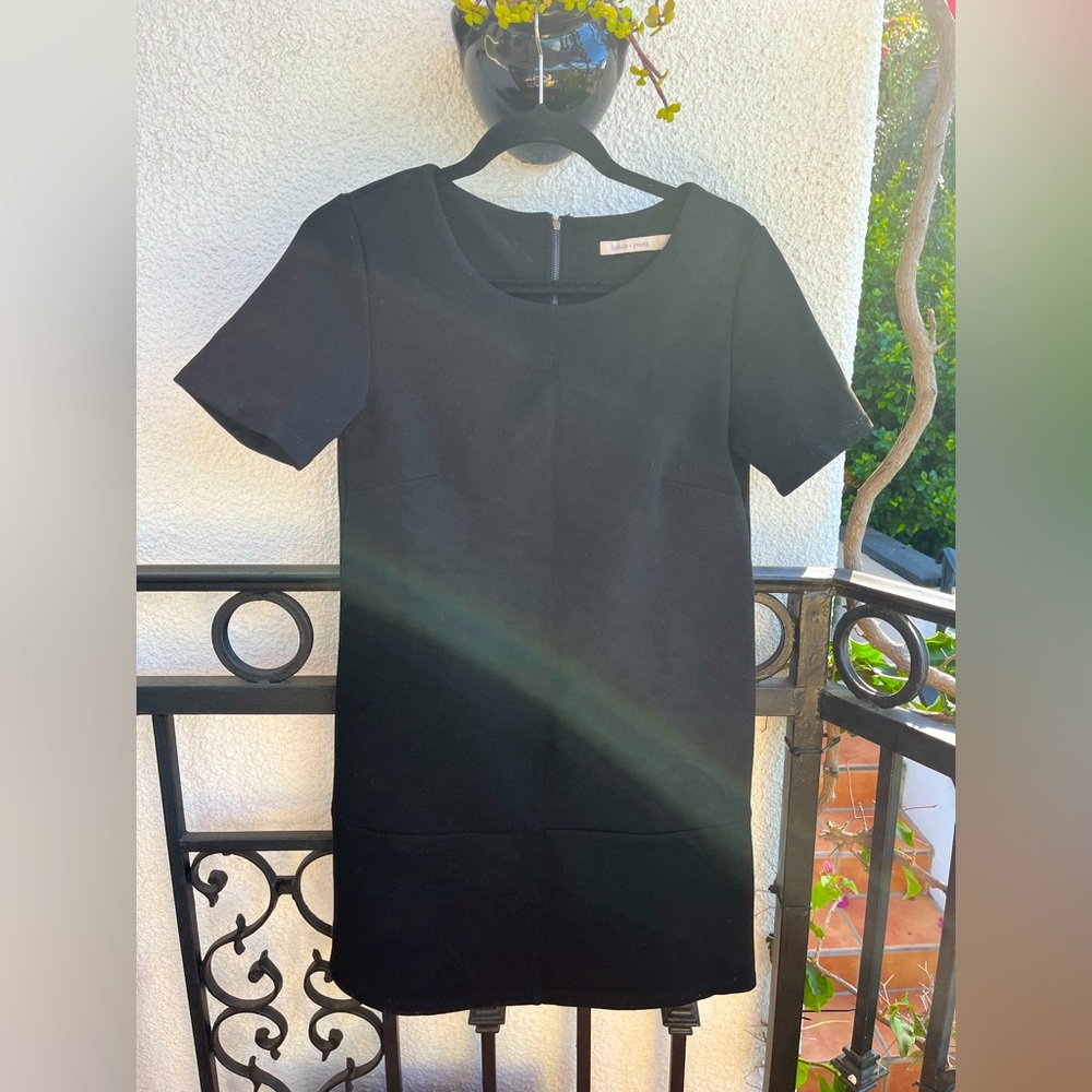 Faux suede bishop and young mini dress size small - pre-loved.